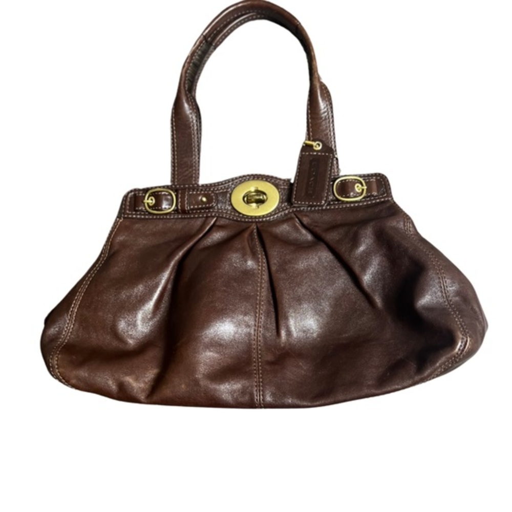 Coach Large‎ Leather Garnet Bag